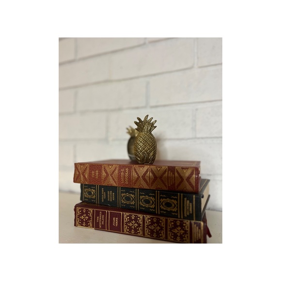 Vintage Mid Century Brass Pineapple Letter/Napkin Holder - Picture 3 of 4